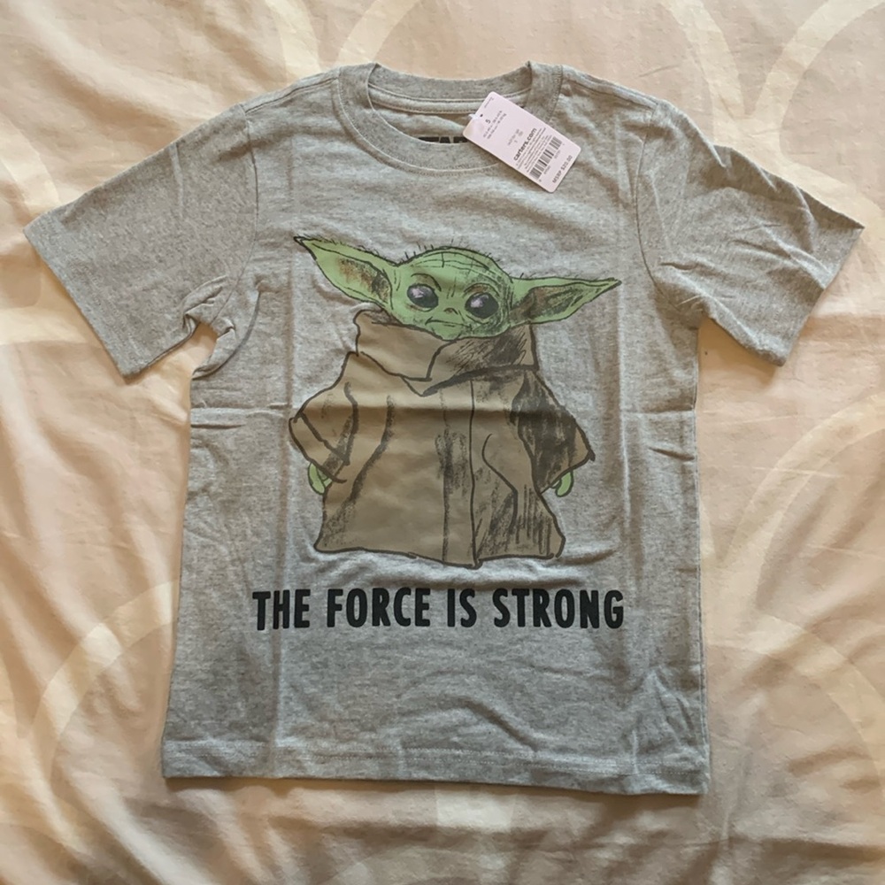 Star Wars 5T t-Shirt Grogu baby Yoda the force is strong